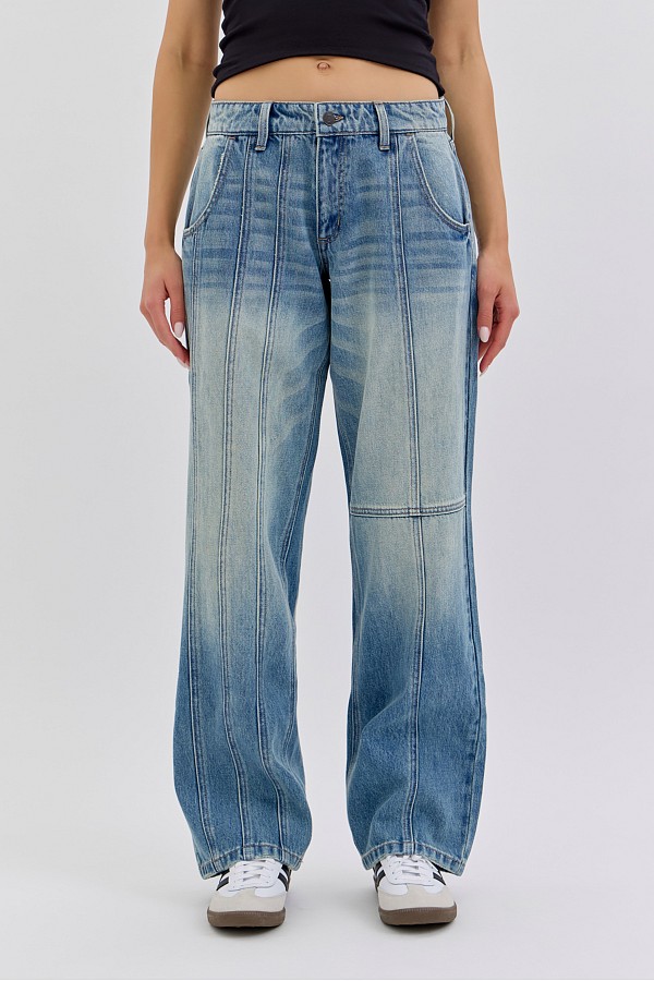 Low Baggy Jean with Seam Details